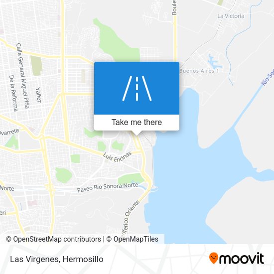 Mapa de Las Virgenes