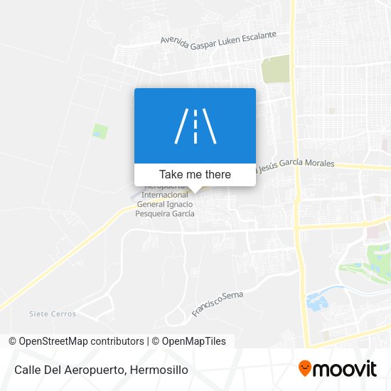 Mapa de Calle Del Aeropuerto