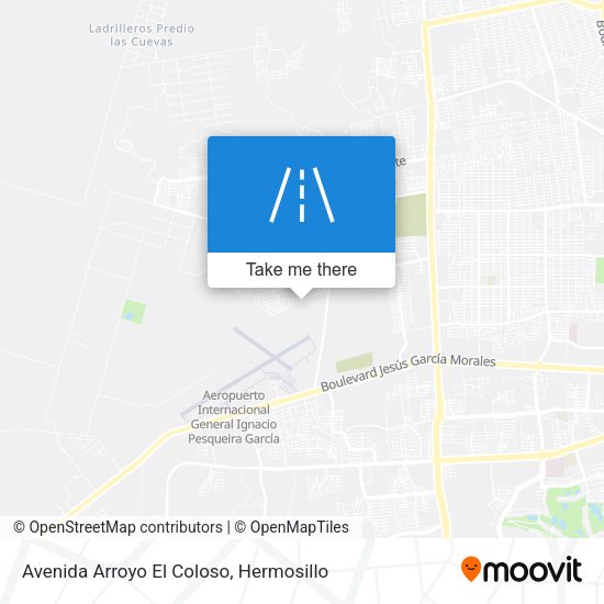 Avenida Arroyo El Coloso map