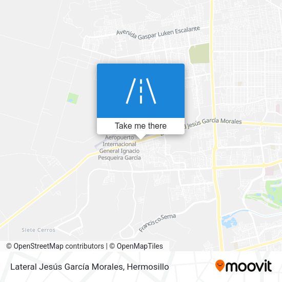 Mapa de Lateral Jesús García Morales