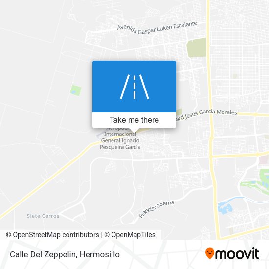 Mapa de Calle Del Zeppelin