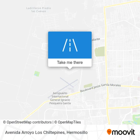 Avenida Arroyo Los Chiltepines map