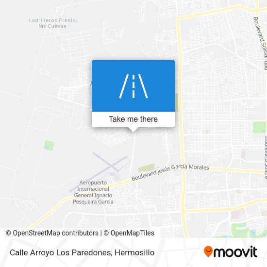 Mapa de Calle Arroyo Los Paredones