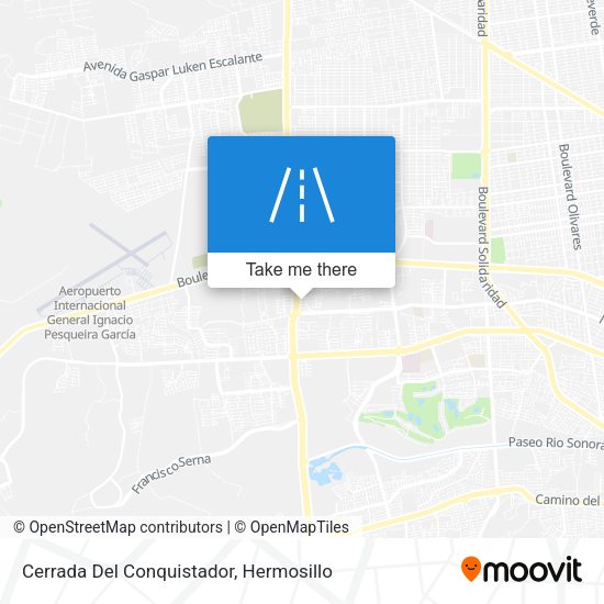 Cerrada Del Conquistador map