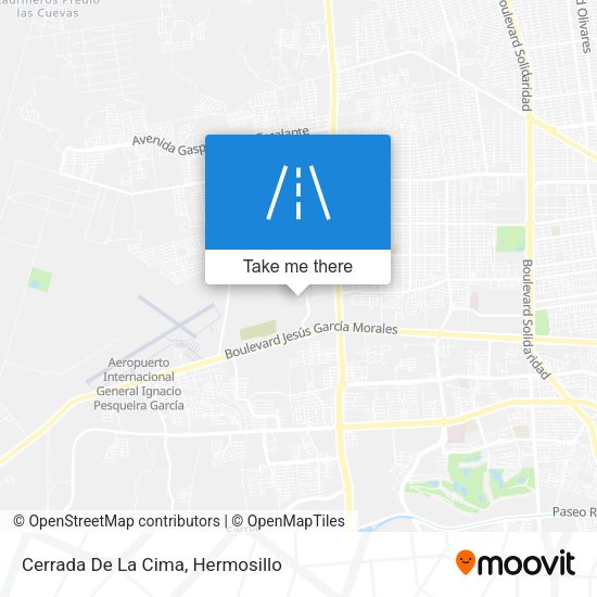 Cerrada De La Cima map