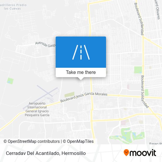 Cerradav Del Acantilado map