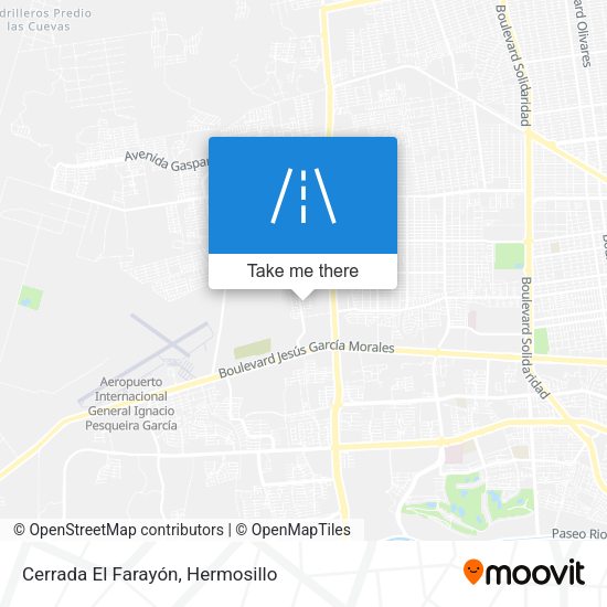 Mapa de Cerrada El Farayón