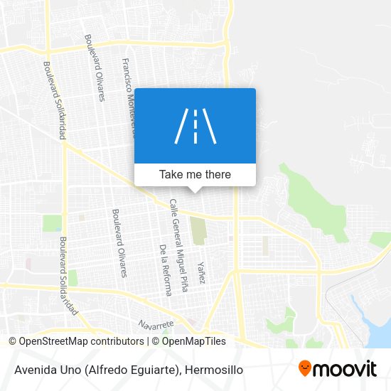 Mapa de Avenida Uno (Alfredo Eguiarte)