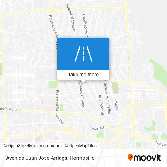 Avenida Juan Jose Arriaga map