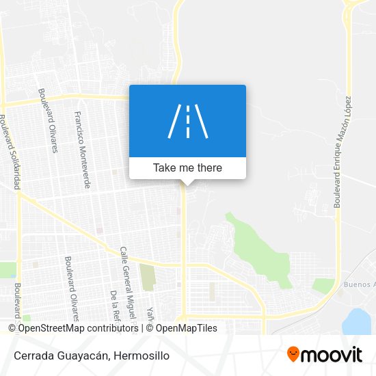 Cerrada Guayacán map