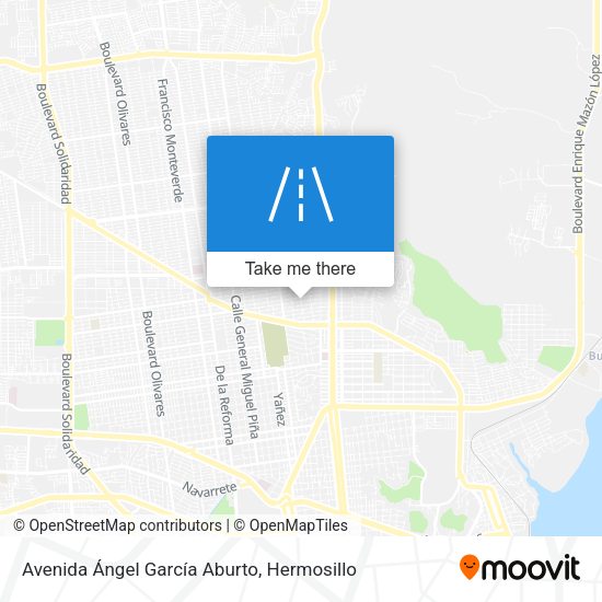 Avenida Ángel García Aburto map