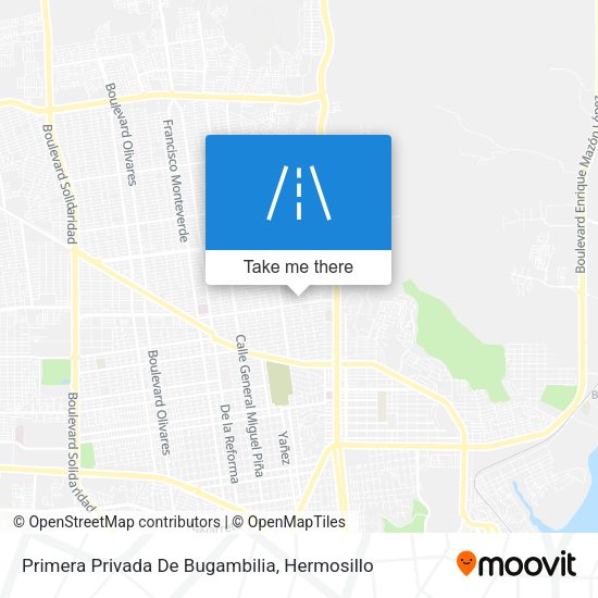 Primera Privada De Bugambilia map