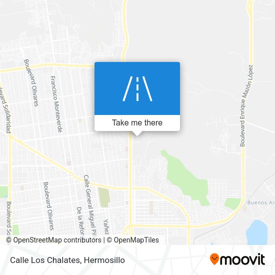 Mapa de Calle Los Chalates