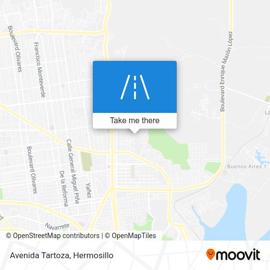 Mapa de Avenida Tartoza