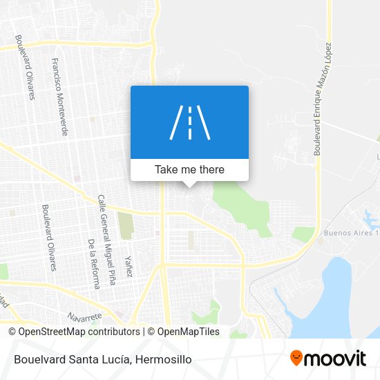 Mapa de Bouelvard Santa Lucía