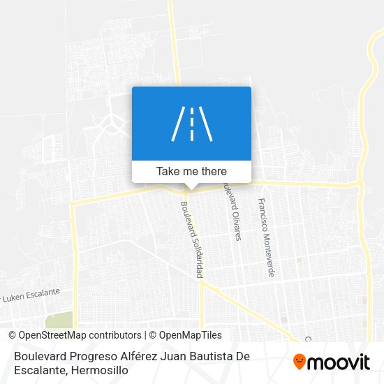 Boulevard Progreso Alférez Juan Bautista De Escalante map