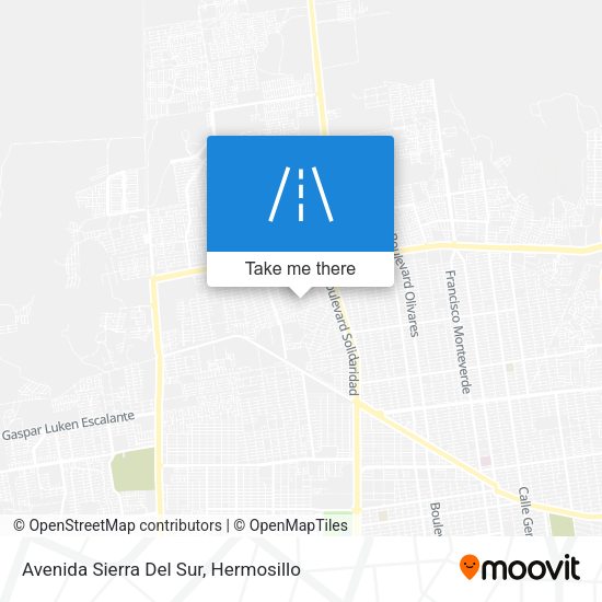 Avenida Sierra Del Sur map