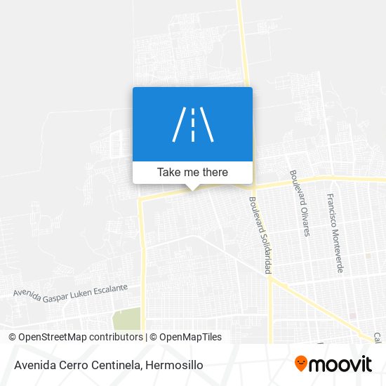 Mapa de Avenida Cerro Centinela