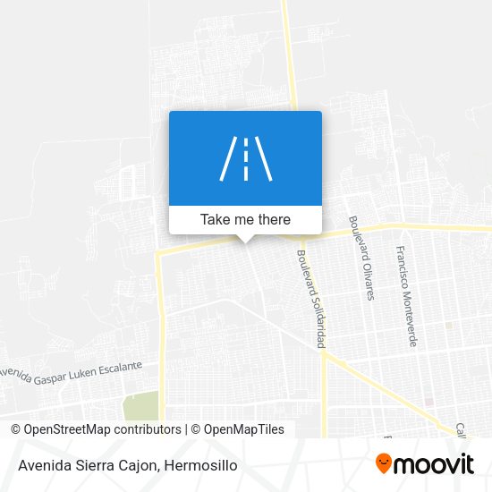 Avenida Sierra Cajon map
