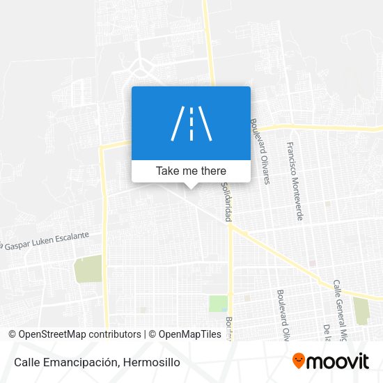 Mapa de Calle Emancipación