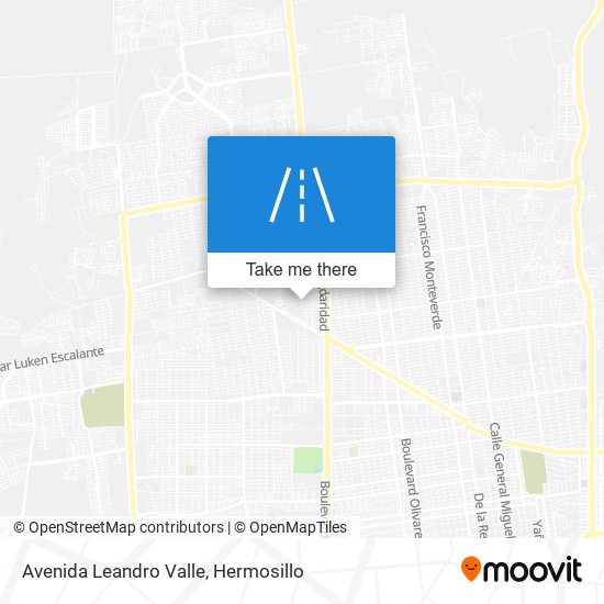 Mapa de Avenida Leandro Valle