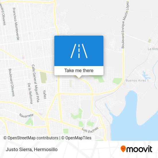 Mapa de Justo Sierra