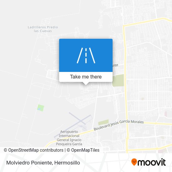 Molviedro Poniente map