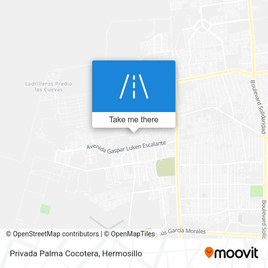 Privada Palma Cocotera map