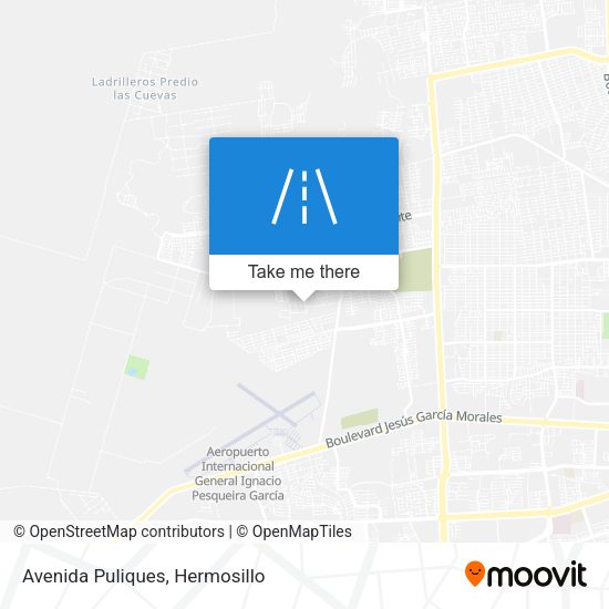 Mapa de Avenida Puliques