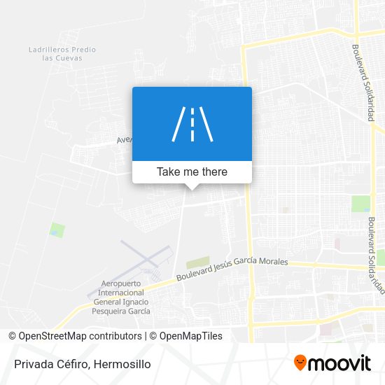 Mapa de Privada Céfiro
