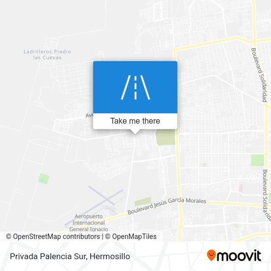 Mapa de Privada Palencia Sur