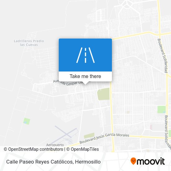 Calle Paseo Reyes Católicos map
