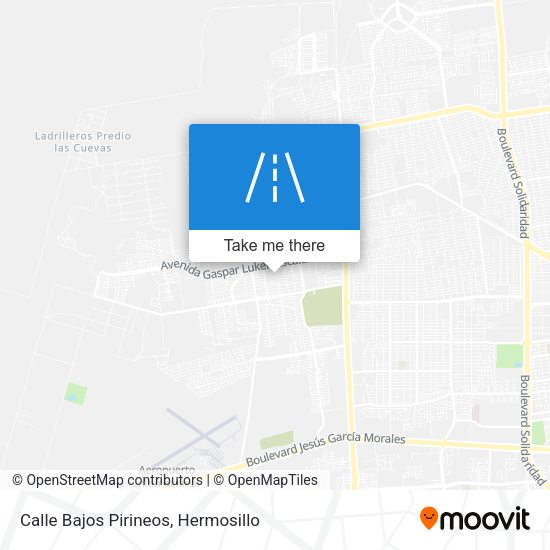 Mapa de Calle Bajos Pirineos