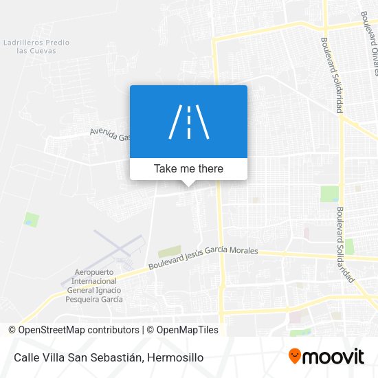 Mapa de Calle Villa San Sebastián