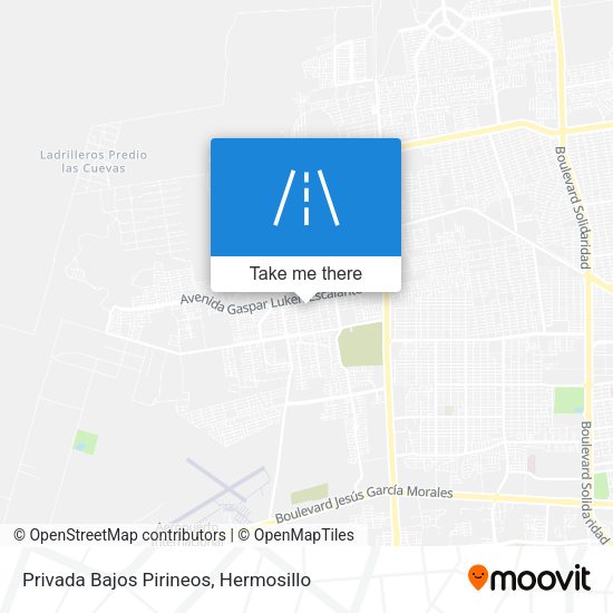 Privada Bajos Pirineos map