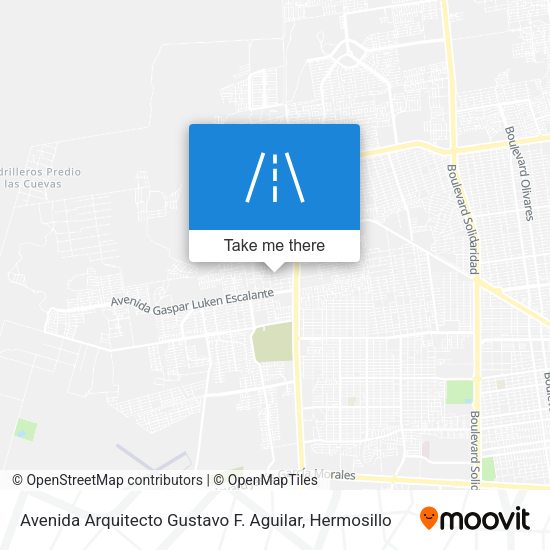 Mapa de Avenida Arquitecto Gustavo F. Aguilar