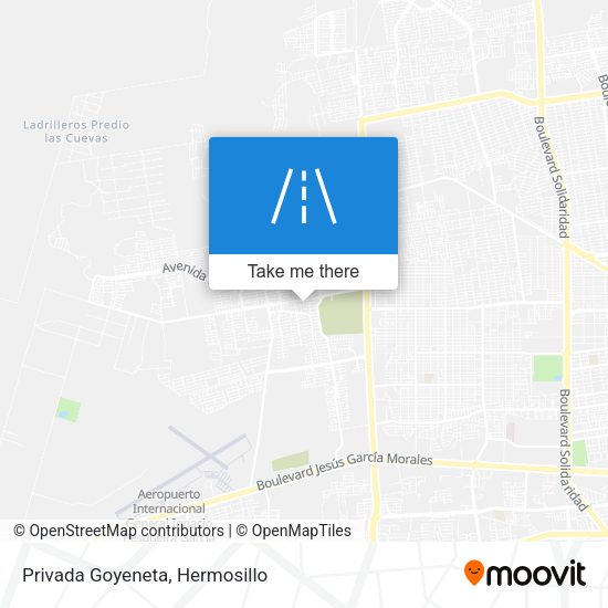 Mapa de Privada Goyeneta