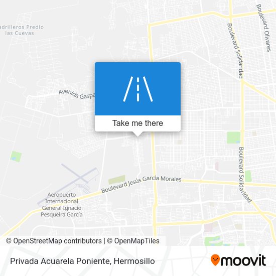 Privada Acuarela Poniente map