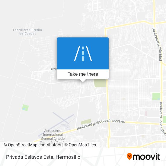 Mapa de Privada Eslavos Este