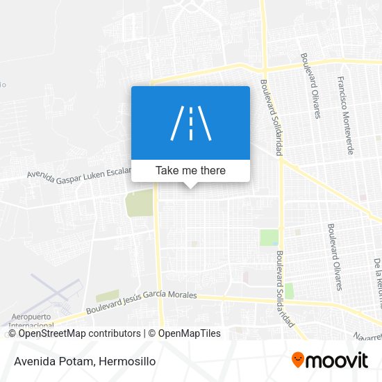 Mapa de Avenida Potam