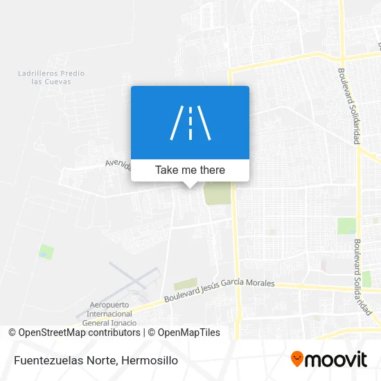 Fuentezuelas Norte map