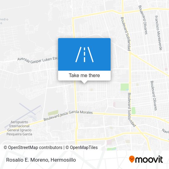 Rosalío E. Moreno map