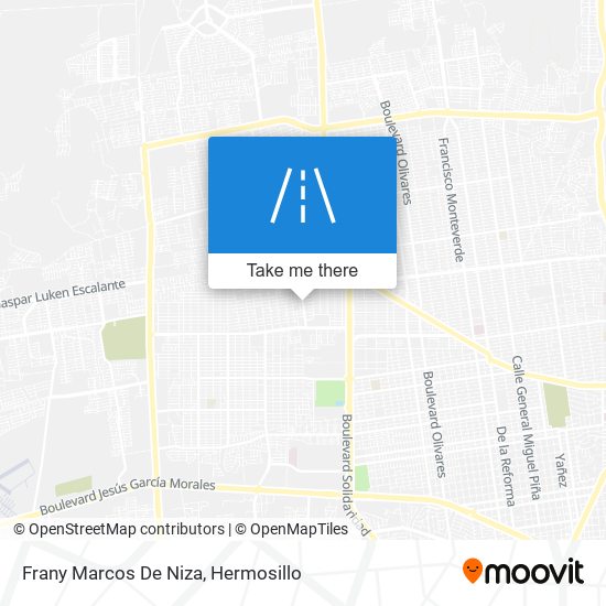 Frany Marcos De Niza map