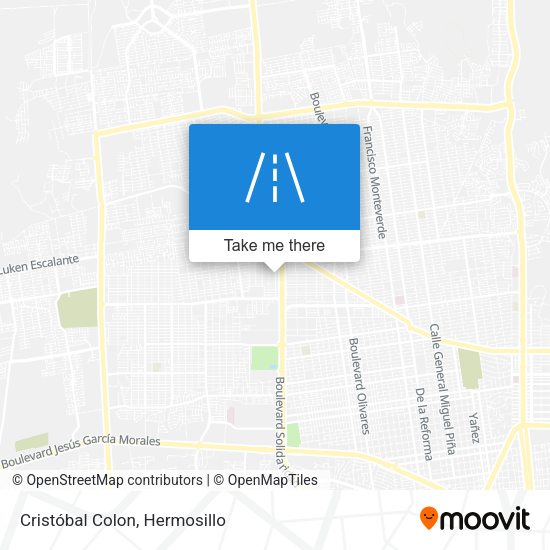 Cristóbal Colon map