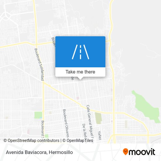 Mapa de Avenida Baviacora