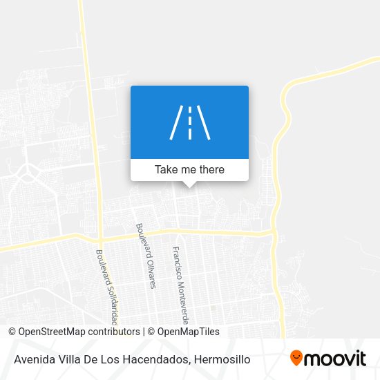Mapa de Avenida Villa De Los Hacendados