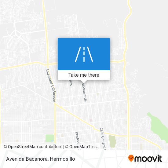 Avenida Bacanora map