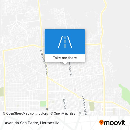 Avenida San Pedro map