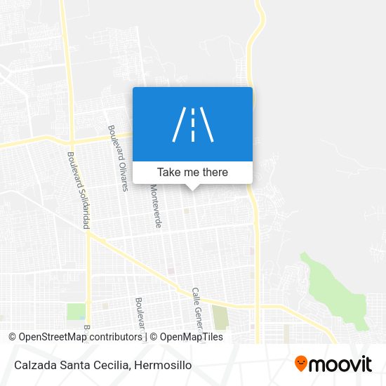 Calzada Santa Cecilia map