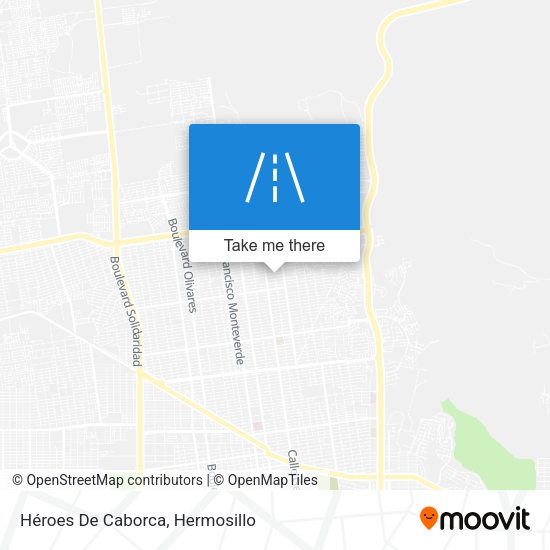 Héroes De Caborca map